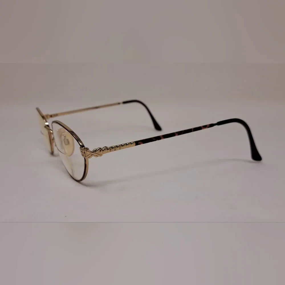 Yves Saint Laurent Women's Glasses Gold Metal Havana Frames 4084 Y119 52-19-130